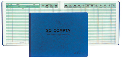 Image EXACOMPTA Piqûre "SCI COMPTA", 240 x 320 mm, 80 pages
