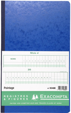 Image EXACOMPTA Piqûre "Pointage", 400 x 240 mm