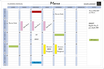 Image EXACOMPTA Planning magnétique mensuel Exaplanner