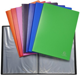 Image EXACOMPTA Sichtbuch, DIN A4, PP, 20 Hüllen, farbig sortiert