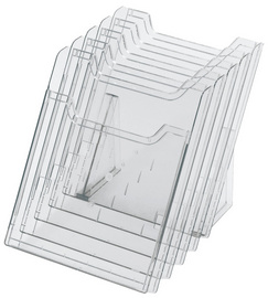 Image EXACOMPTA Wand-Prospekthalter, A4 hoch, 5 Fächer, glasklar