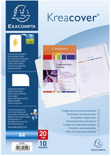 Image EXACOMPTA Sichtbuch Kreacover, PP, DIN A4, 10 Hüllen, weiß