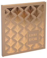 Image EXACOMPTA Livre d'Or Palmyre, 210 x 190 mm, or/nude