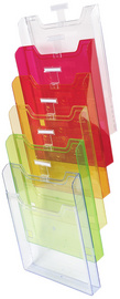 Image EXACOMPTA Wand-Prospekthalter, A4 hoch, 6 Fächer, harlekin