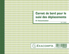 Image EXACOMPTA Carnet de bord pour le suivi des déplacements