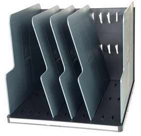 Image EXACOMPTA Sortierstation MODULOTOP, 4 Fächer, schwarz/grau