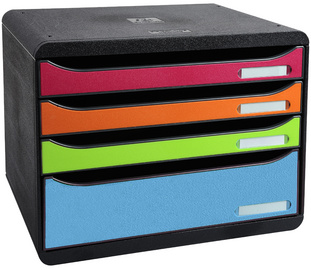 Image EXACOMPTA Schubladenbox BIG-BOX PLUS, 4 Schübe, harlekin