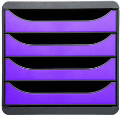 Image EXACOMPTA Schubladenbox BIG-BOX, 4 Schübe, violett