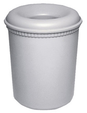 Image EXACOMPTA Sicherheitspapierkorb, 15 Liter, PP, steingrau