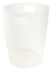 Image EXACOMPTA Papierkorb ECOBIN, 15 Liter, frostweiß