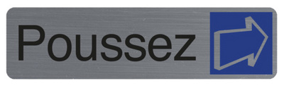 Image EXACOMPTA Hinweisschild "Poussez