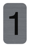Image EXACOMPTA Selbstklebeschild Zahl "1", 25 x 44 mm