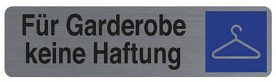 Image EXACOMPTA Hinweisschild "Für Garderobe keine Haftung"