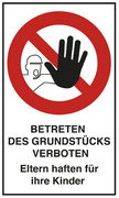 Image EXACOMPTA Hinweisschild "Betreten verboten", rot/weiß