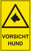 Image EXACOMPTA Hinweisschild "Vorsicht Hund", gelb/schwarz