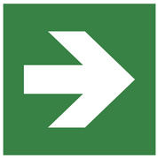 Image EXACOMPTA Hinweisschild "Pfeil rechts", grün/weiß