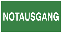 Image EXACOMPTA Hinweisschild "Notausgang", grün/weiß