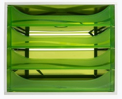 Image EXACOMPTA Schubladenbox ECOBOX, 4 Schübe, apfelgrün