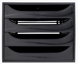 Image EXACOMPTA Schubladenbox ECOBOX, 4 Schübe, schwarz