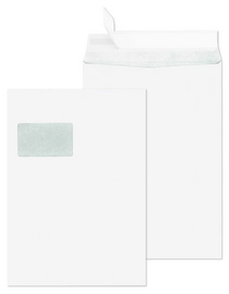 Image SECURITEX Versandtasche, C4, weiß, mit Fenster, 130 g/qm