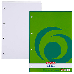 Image herlitz Briefblock x.book DIN A4 blanko