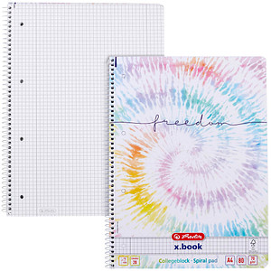 Image herlitz Collegeblock x.book Freedom kariert DIN A4 Innen- und Außenrand
