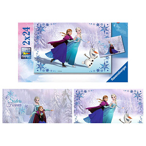 Image Ravensburger Disney Frozen Schwestern für immer Puzzle 2x 24 Teile
