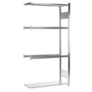 Image SCHULTE Anbau-Schwerlastregal 20746-4 silber 100,0 x 40,0 x 200,0 cm