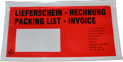 Image dm-folien Lieferscheintasche, DIN C6, mit Aufdruck