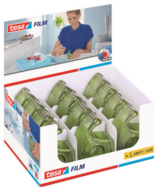 Image tesa ecoLogo Easy Cut Handabroller, grün, im Thekendisplay