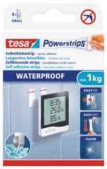 Image tesa Powerstrips Klebepads SMALL WATERPROOF, weiß