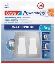 Image tesa Powerstrips Duo-Haken WATERPROOF Metall/Plastik