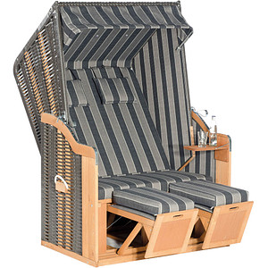 Image Müsing Strandkorb Sunny Smart Rustikal 50 Plus anthrazit