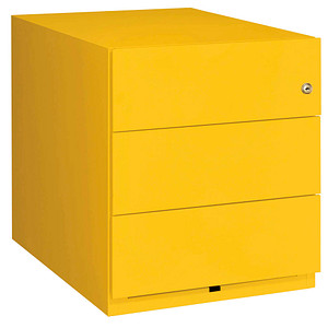 Image BISLEY Note Rollcontainer gelb 3 Auszüge 42,0 x 56,5 x 49,5 cm
