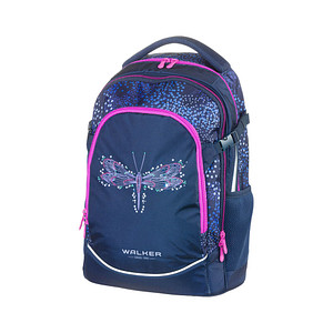 Image Walker Schulrucksack Fame 2.0 Magic Dragonfly Kunstfaser dunkelblau