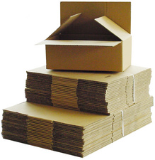 Image HAPPEL Wellpapp-Faltkarton 844, (L)260 x (B)220 x (H)140 mm