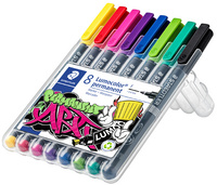 Image STAEDTLER Lumocolor Permanent-Marker 318F, 8er Etui