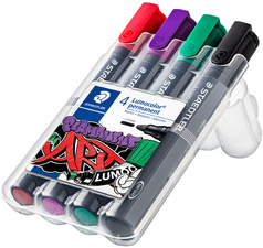 Image STAEDTLER Lumocolor Permanent-Marker 352, 4er Etui