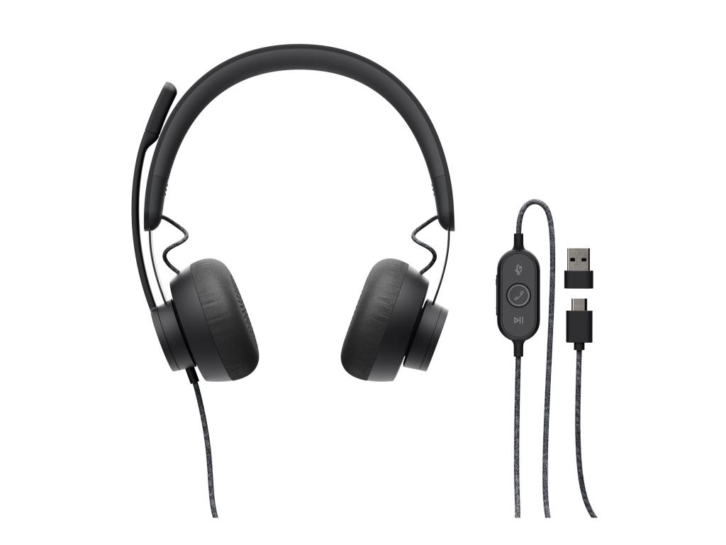 Image LOGITECH ZONE WIRED - GRAPHITE - EMEA