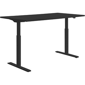 Image Topstar E-Table elektrisch höhenverstellbarer Schreibtisch schwarz rechteckig, T-Fuß-Gestell schwarz 160,0 x 80,0 cm