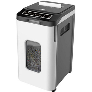 Image LMG AUTO350P5 Aktenvernichter mit Partikelschnitt P-5, 2 x 12 mm, bis 350 Blatt, weiß