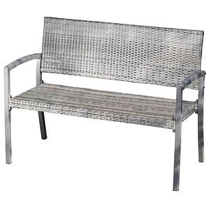 Image Garden Pleasure Gartenbank San Remo 970208 dunkelgrau Kunststoff 116,0 cm