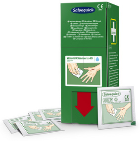 Image CEDERROTH Salvequick Wundreinigungstücher, steril, 40er Pack