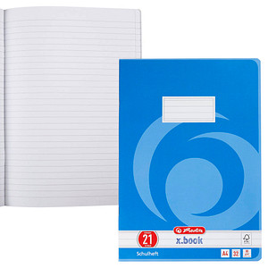 Image herlitz Schulheft x.book, DIN A4, Lineatur 21 / liniert