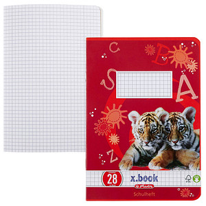 Image herlitz Schulheft x.book, DIN A5, Lineatur 28 / kariert