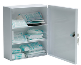 Image LEINA Verbandschrank B, Inhalt DIN 13169, weiß