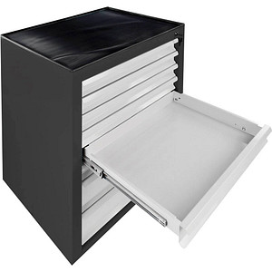 Image ADB MAMMUT MAXI Schubladenschrank lichtgrau, anthrazit 8 Schubladen 71,0 x 55,0 x 90,0 cm