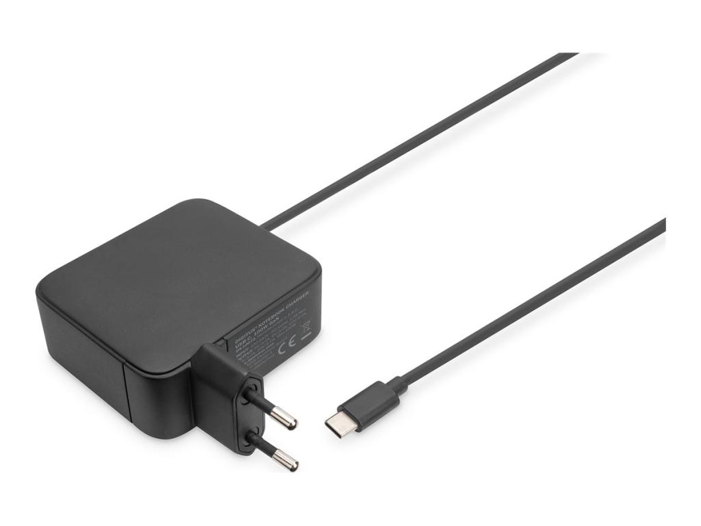 Image DIGITUS Notebook Ladegerät USB-C, 100W GaN schwarz