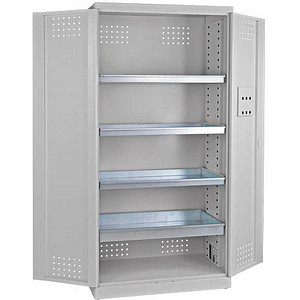 Image ADB Umweltschrank 40729 lichtgrau 92,0 x 58,0 x 192,0 cm, aufgebaut