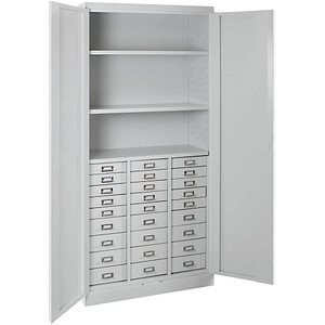 Image ADB Schubladenschrank lichtgrau 80,0 x 41,0 x 179,0 cm